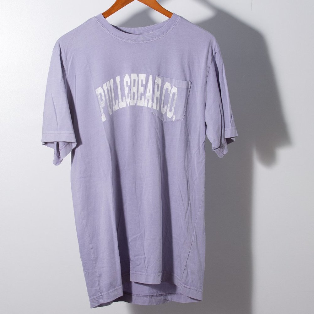 Pull&Bear Lavender T-Shirt